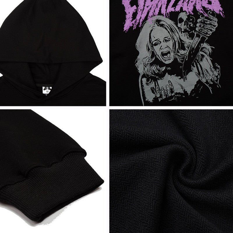 Minimalist motorcycle apparel with a black hoodie and full face helmet, premium urban gear designed for modern riders