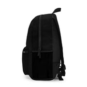 LUMA Tribal Ram backpack side view studio shot showing mesh side pocket and straps