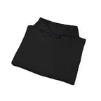 LUMA ERROR 403 black hoodie folded — 50/50 cotton poly heavyweight sweatshirt
