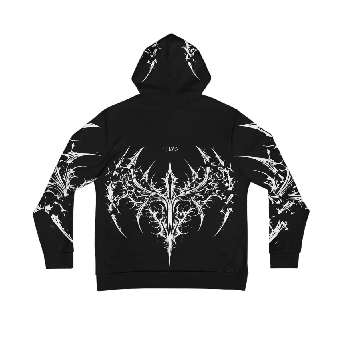 Night Pulse Hoodie - Black Graphic Hoodie | Streetwear Unisex - Luma
