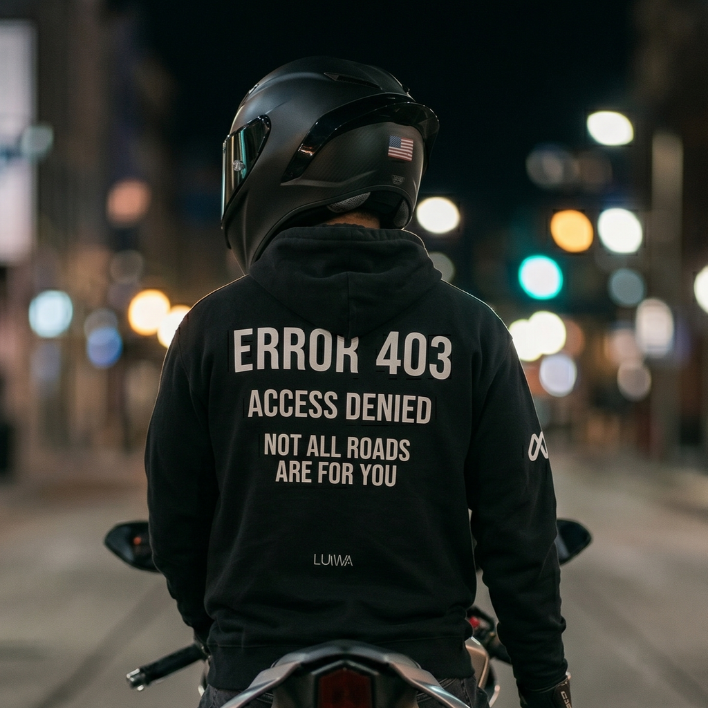 Bold white text hits like a system alert 