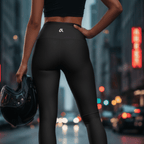 High - Waisted Performance Leggings - Black Print | LUMA - Luma
