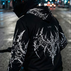 Night Pulse Hoodie - Black Graphic Hoodie | Streetwear Unisex - Luma