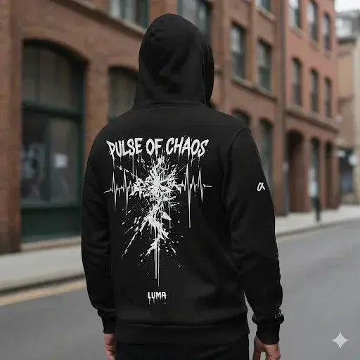 Pulse of Chaos Hoodie - Bold Graphic Streetwear | LUMA - Luma