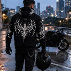 Night Pulse Hoodie - Black Graphic Hoodie | Streetwear Unisex - Luma