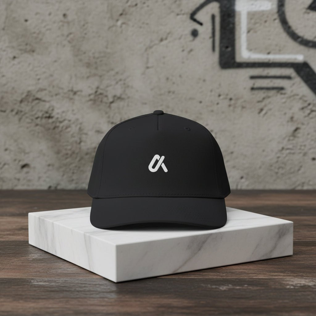 Rider Snapback Cap - Minimal Monogram Biker Hat - Luma