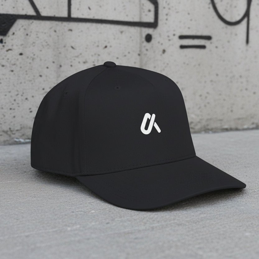 Rider Snapback Cap - Minimal Monogram Biker Hat - Luma