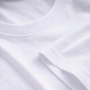 White cotton t-shirt fabric close-up soft texture detail