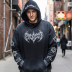Gothic Washed Oversized Hoodie | Grunge Streetwear - Luma