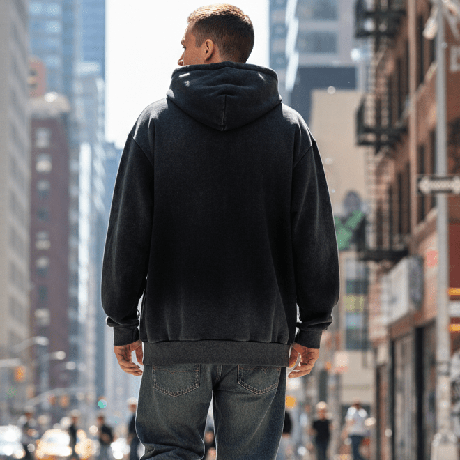 Gothic Washed Oversized Hoodie | Grunge Streetwear - Luma