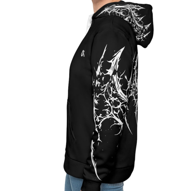 Night Pulse Hoodie - Black Graphic Hoodie | Streetwear Unisex - Luma